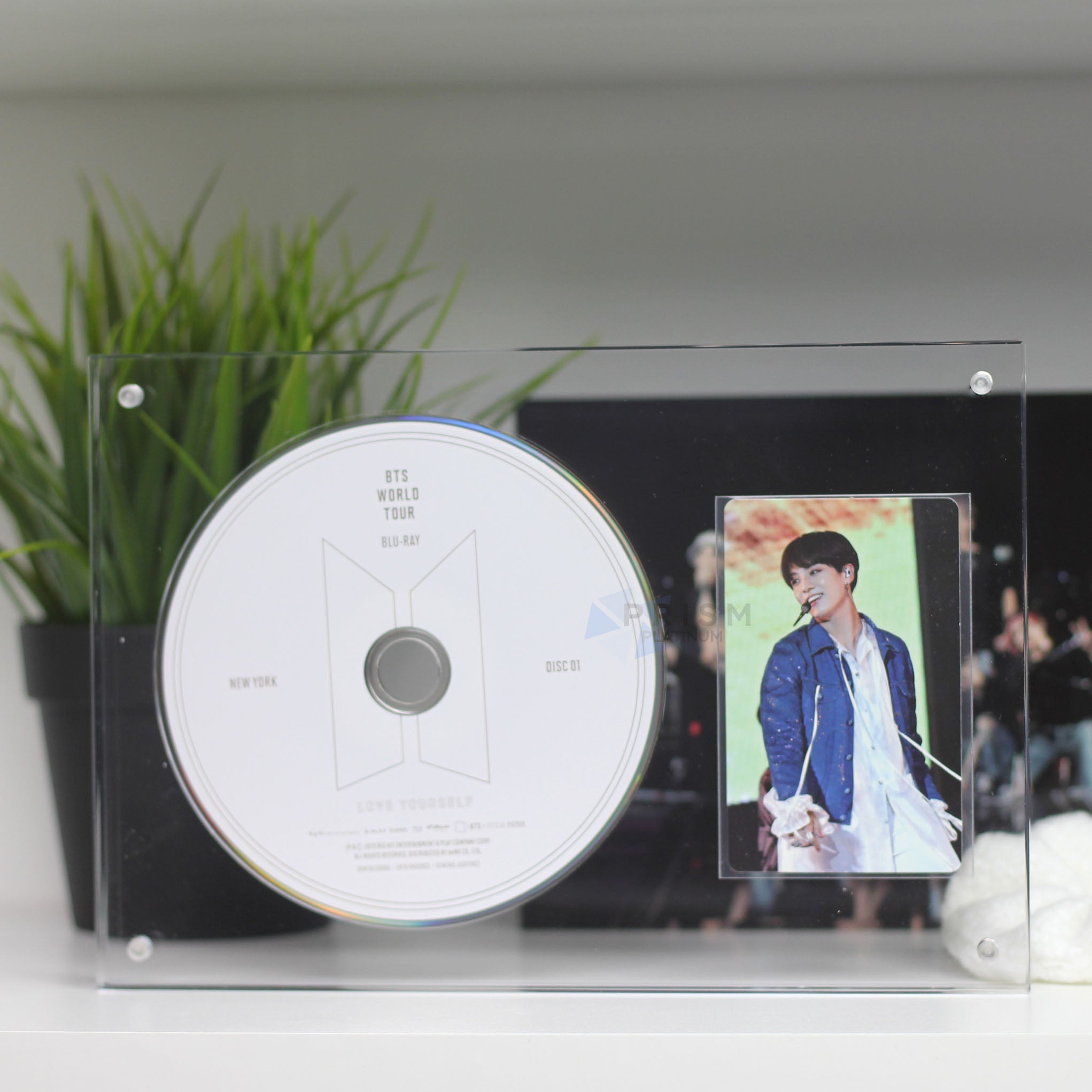 Acrylic Disc Frame - Clear - Prism Platinum