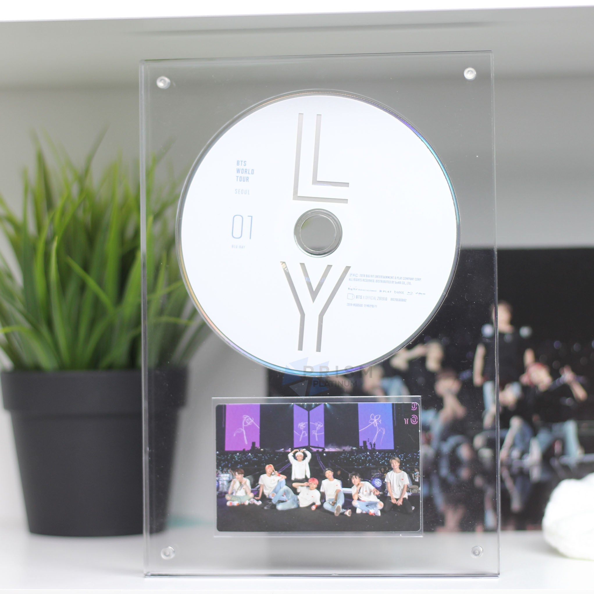 Acrylic Disc Frame - Clear - Prism Platinum
