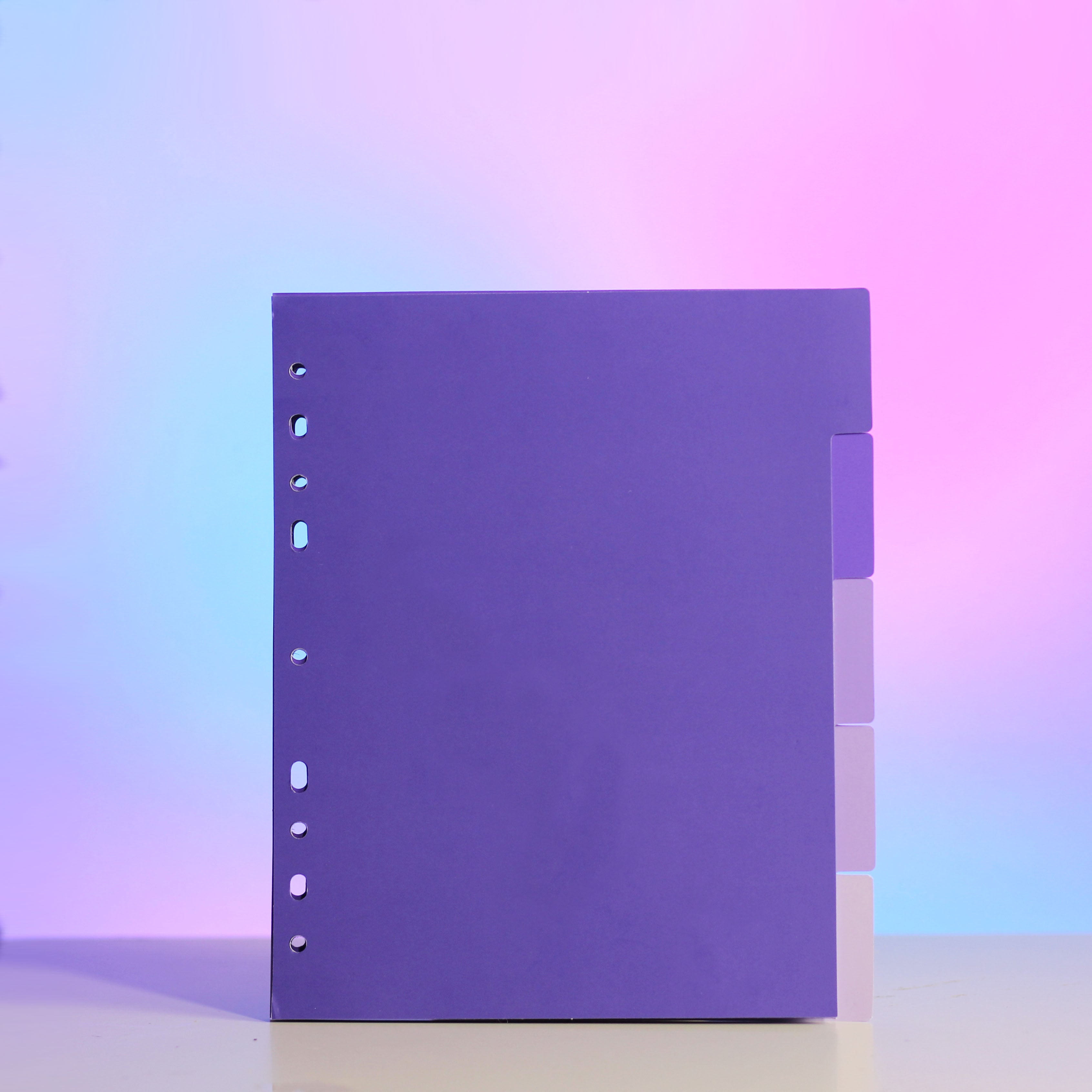 Custom A5 Index Tabs - Constellation - Prism Platinum