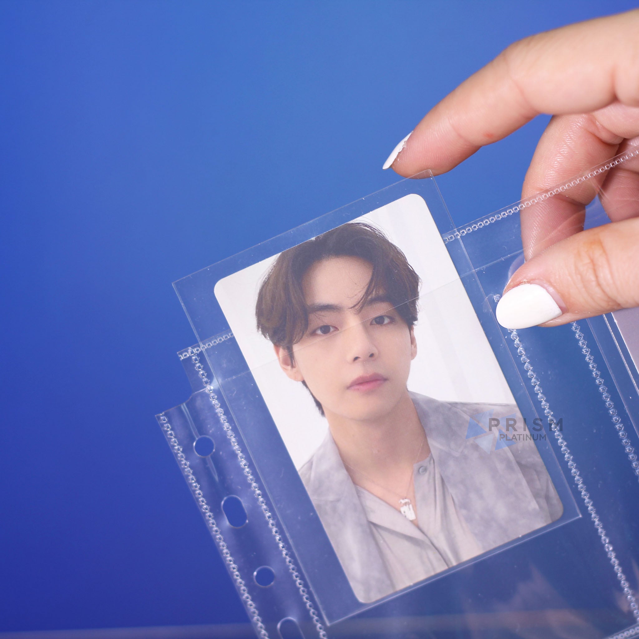 myCollection Custom A5 pages - 3-Pocket - Type A - Photocard & Postcard - Prism Platinum