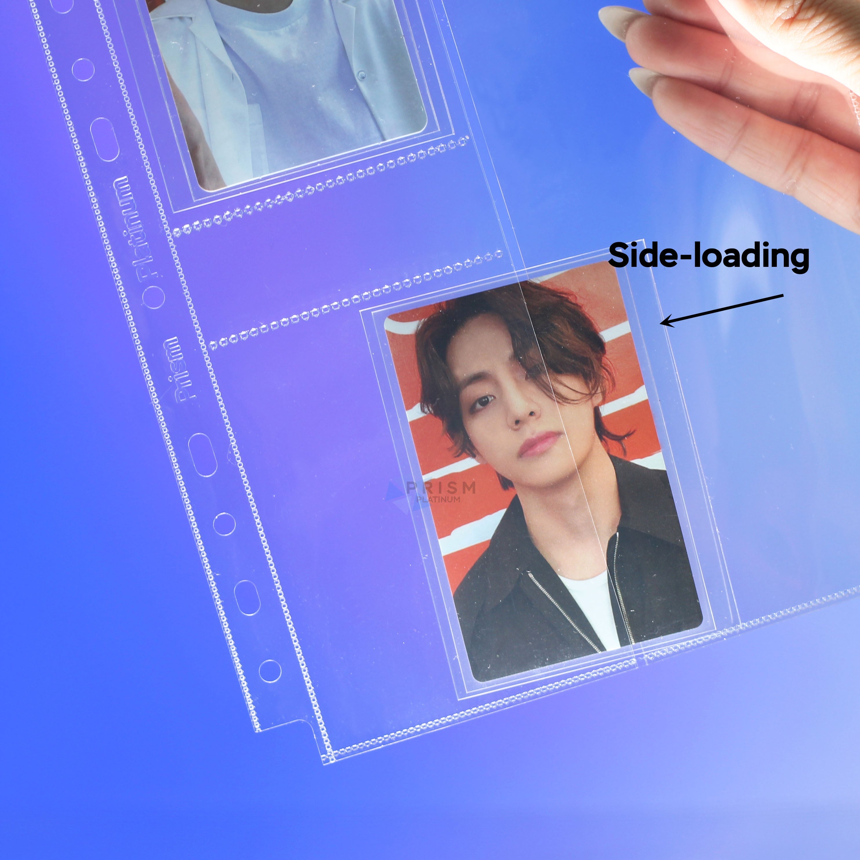 myCOLLECTION Custom A5 pages - 3-Pocket - Type B - Photocard and Filmstrip - Prism Platinum
