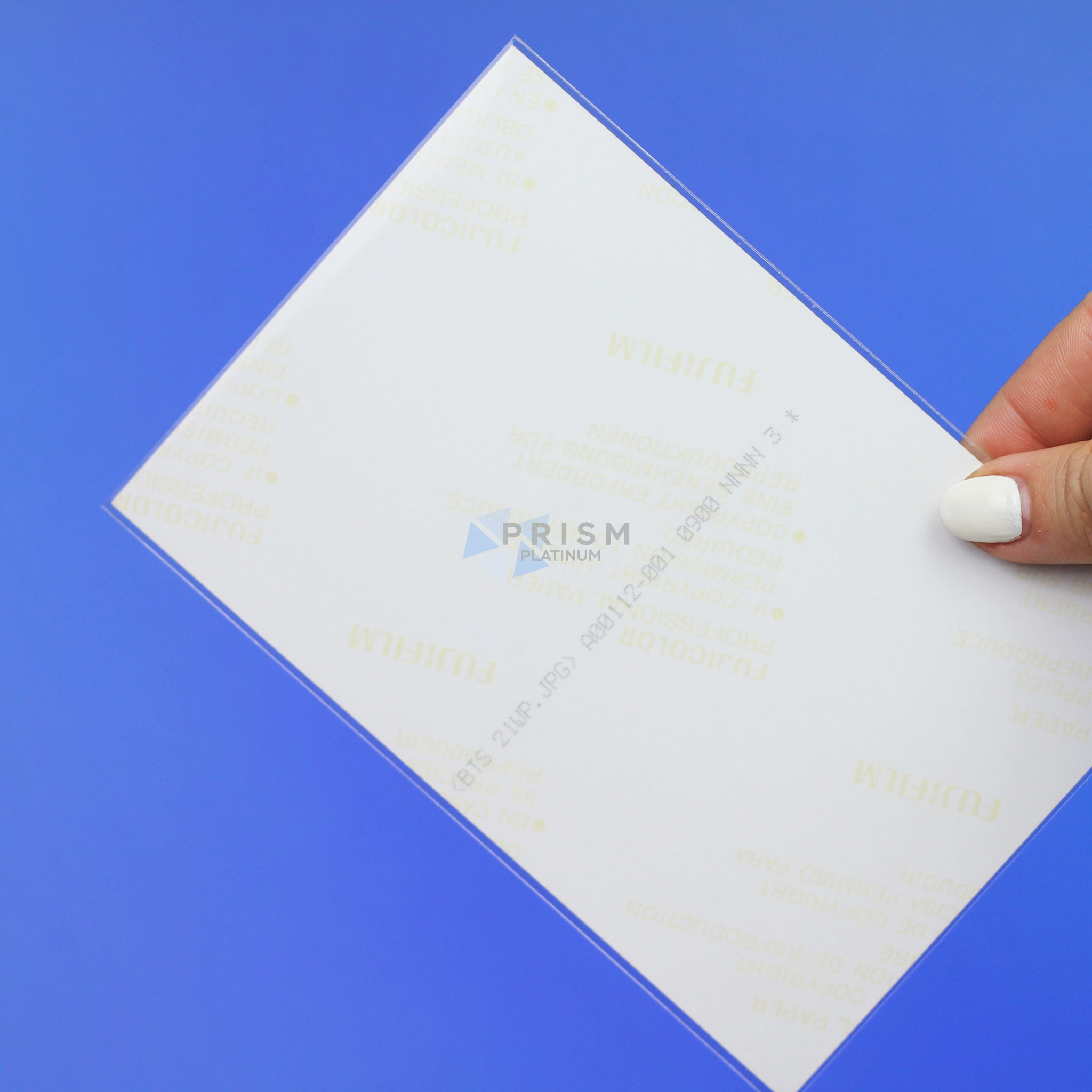Premium Custom Postcard Sleeves - 25 Pack - Prism Platinum