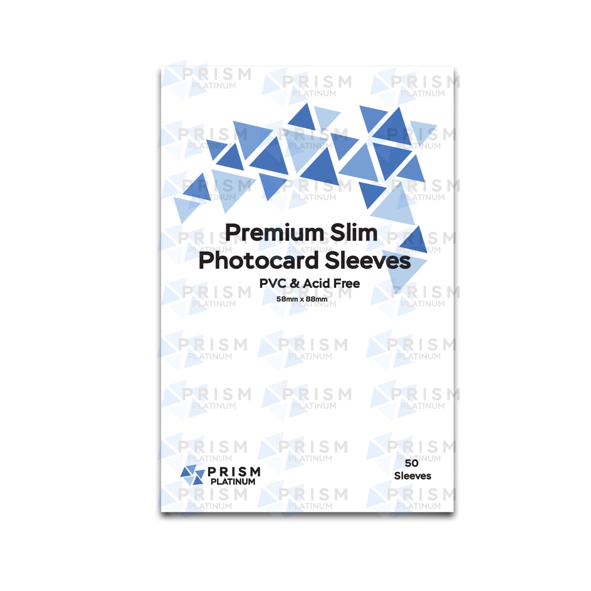 Premium Slim Photocard Sleeves - Prism Platinum