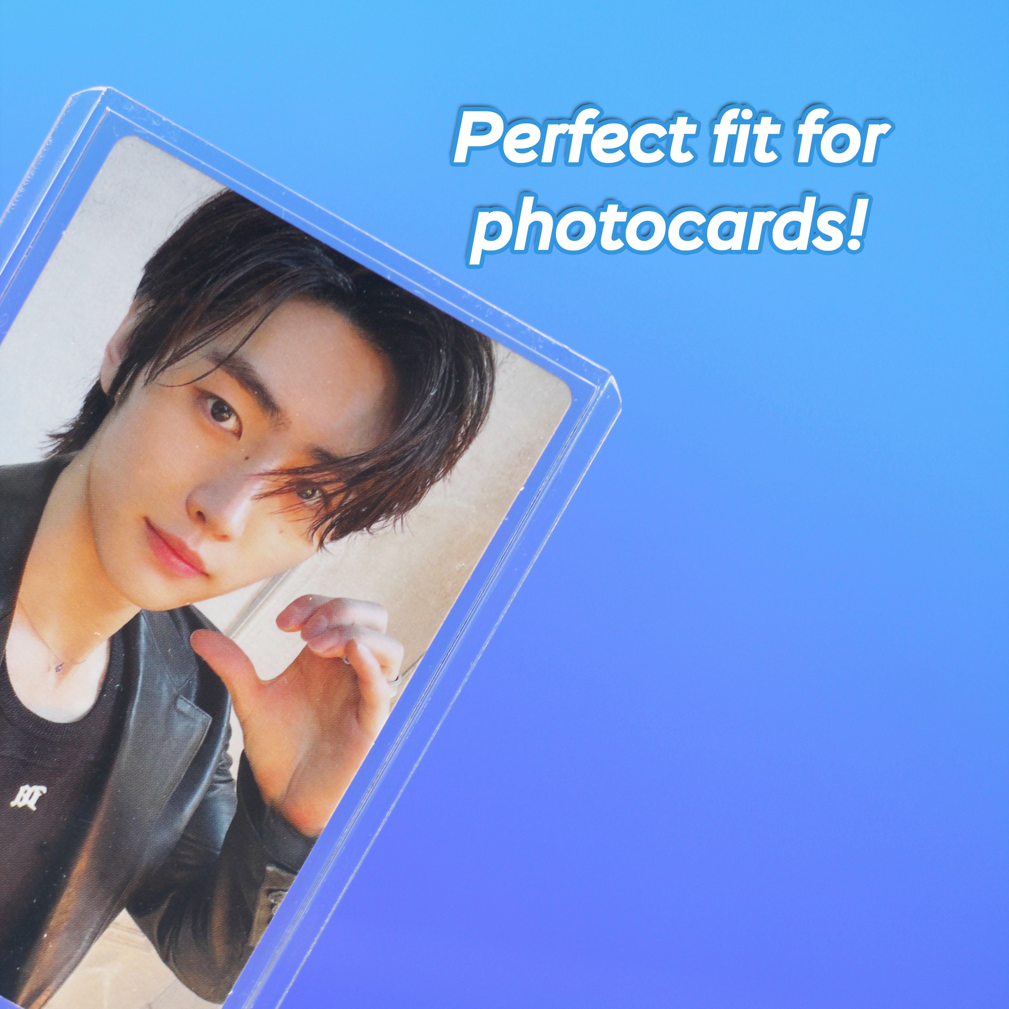 Premium Clear Photocard Toploader - Large Size - Prism Platinum