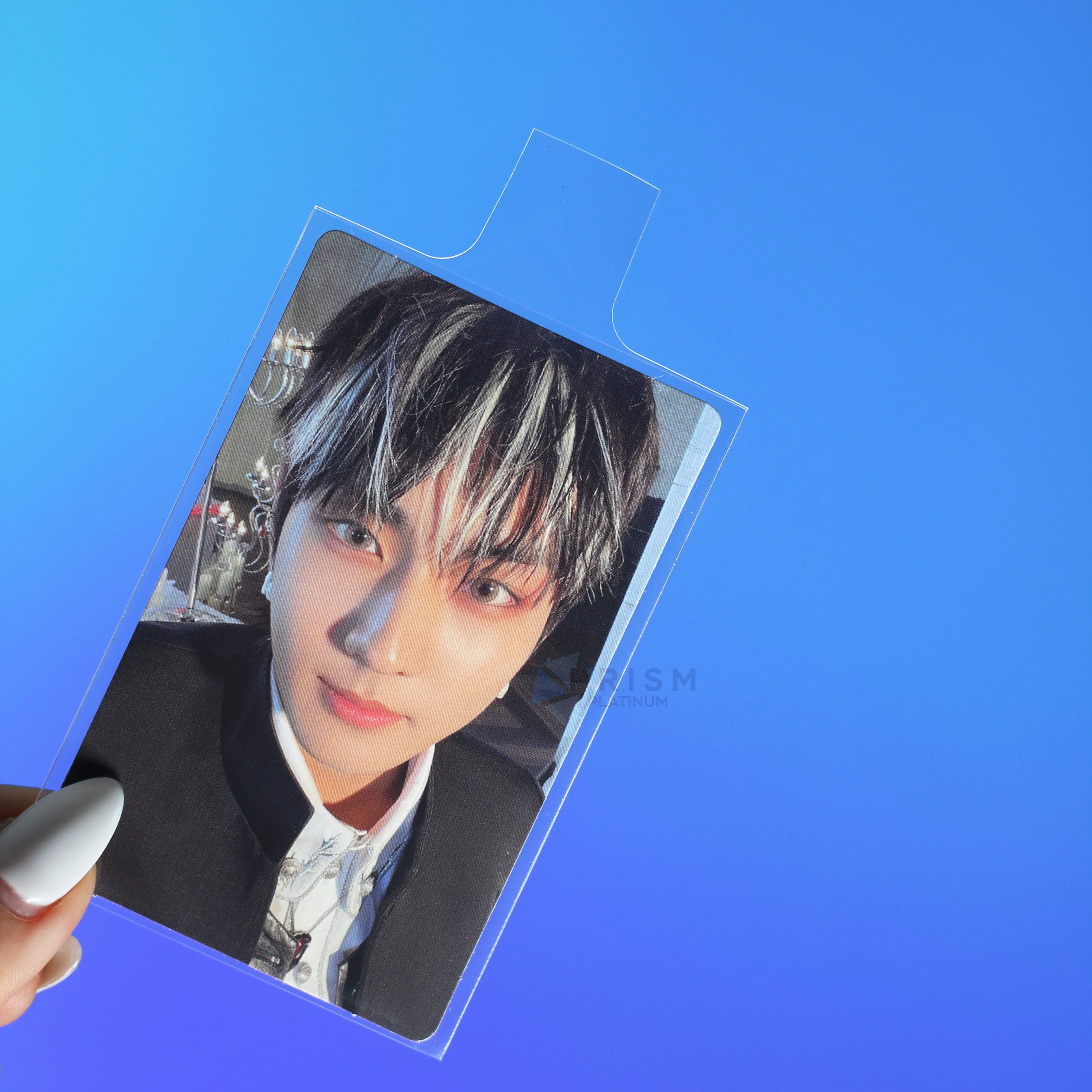 Premium Slim Photocard Sleeves - Pull Sleeve Version - Prism Platinum